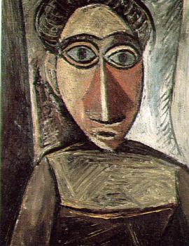 Pablo Picasso : head of a woman